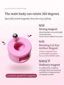 2pcs New Rotating Eye Nail Art Tool - Automatic Suction Eye Nail Art Tool. Multi-Functional, With Strong Magnetism. Can Suck Out Wide-Light, Full-Light, And French Eyeliner Nail Art Without Operation. Suitable For Nail Salons And Beginner Nail Artists To Use When Creating Eye Nail Art, Such As Handmade Nail Stickers, Nail Piercing, And Press-On Nails. Excellent Nail Care Products. - Multicolor - View 7