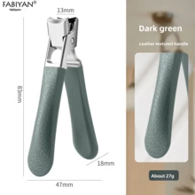 Nuevo cortaúñas de acero grueso y protector contra salpicaduras, cortaúñas doméstico - Multicolor - Ver 14