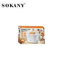 SOKANY 08111 750瓦大功率家用烤面包机，90秒快速烘烤，7档烘烤程度，双面均匀烘烤，宽槽设计，解冻和再加热功能，防滑底座，可拆卸碎屑盘，易于清洁，是日常早餐的理想之选，厨房必备品 - 英規插(220-240V) - 查看 10