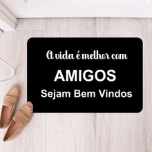 Decorative Welcome Door Mat - Non-Slip With Reinforced Stitching - GRIFO 112 - Ver 3