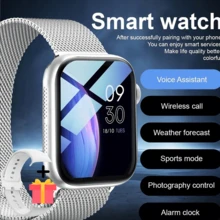 HOT 1pc 2.01-Inch TFT High-Definition Touch Screen Smart Watch With Silicone Band, Suitable For Teens, Featuring Body Temperature, Weather Forecast, Bluetooth, Sports Tracking, Call Reminder, Alarm, Date, Music Player, Compatible With Android And IOS, Great For Gifts, School, Sports And Gatherings, Multiple Band Options - Multicolor - View 16