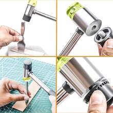 Bộ máy uốn nhẫn đa năng, dụng cụ làm khuôn nylon, bộ dụng cụ đo/tạo hình nhẫn Anh/Mỹ, dụng cụ đo kích thước nhẫn 4 trong 1, khăn lau trang sức, dụng cụ uốn nhẫn làm trang sức. - Nhiều màu - Xem 10