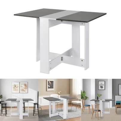 Tavolo da pranzo pieghevole, salvaspazio per sale da pranzo, cucine, stanze piccole, 2-4 persone, 102,5 * 76 * 73 cm, disponibile in vari colori