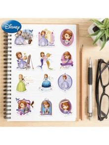 Disney 50张迪士尼公主官方授权“长发公主”、“小公主苏菲亚”、“小熊维尼”、“小美人鱼”、“贝儿”、“花木兰”、“安娜”、“白雪公主”、“苏菲亚”卡通防水贴纸，适用于水瓶、笔记本、手机、汽车保险杠、头盔、电脑等，可作收藏品，也可作为礼物送给朋友和粉丝。 - 彩色 - 查看 10