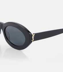 Yves Saint Laurent 1 副时尚女士眼镜，字母和铰链交织，经典系列复古椭圆形女士风格，适合情侣、旅行、秋季穿着、校园风格、自驾、拍照和派对。一份很棒的礼物 - 棕色 - 查看 5