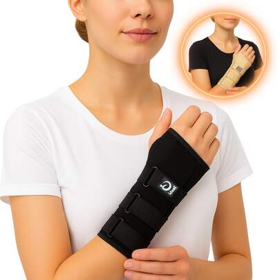 Munhequeira Órtese Com Tala Imobilizadora De Punho E Pulso - Lado Esquerdo ou Direito