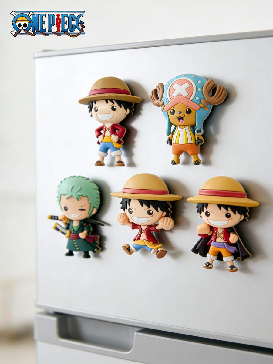 1pc Netflix Officially Licensed One Piece Roronoa Zoro & Cartoon Fridge Magnet, Kitchen Office Storage Cabinet Decoration - 1 Pc - View 1