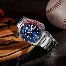 Seiko Bộ 5 đồng hồ cơ tự động kiểu dáng thể thao dành cho nam, mặt số màu xanh dương, Mã sản phẩm: SRPD53K1 - Màu xanh lam - Xem 4
