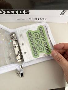 A8激光星形拉链活页夹收藏本替换内芯整理器DIY日记本透明韩流偶像相册可爱文具 - A - 查看 3