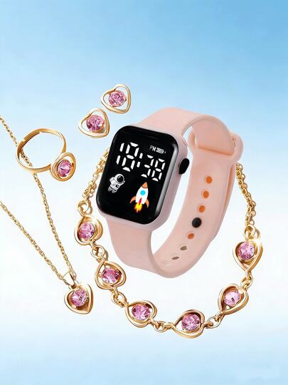 Set de 6 relojes de cuarzo elegantes y de moda para mujer, conjunto de relojes de estilo casual