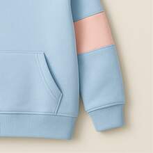 Girls' Warm Fleece Kangaroo Hoodie Sweatshirt - Celeste - Ver 2