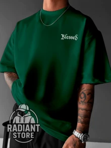 Comfortable Basic T-Shirt For Everyday Wear. Art, Streetwear, Urban Culture, Street Fashion, Street, Graffiti, Tagging, Skater, Skateboarding. Unisex Shirt/Blouse. Men's/Women's. 100% Cotton. Premium Top Streetwear. New Release. Immediate Shipping. Various Colors!! Plus Size - 軍綠色 - 查看 2