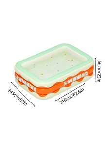 Large Inflatable Swimming Pool, Designed With Durable And Easy-To-Install Structure, Ideal For Summer Celebrations, Vacations, Family Gatherings, Entertainment And Relaxation. Includes Sunshade And Slide. - A - View 6