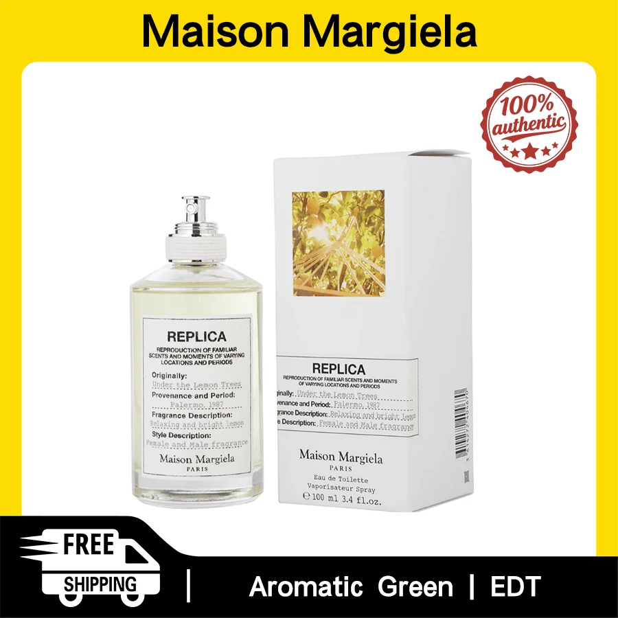 Replica Under The Lemon Trees Unisex Eau De Toilette Spray 100ml Aromatic Notes Unisex Fragrance Authentic Original Long-Lasting Scent - Hương thơm dễ chịu - Xem 1