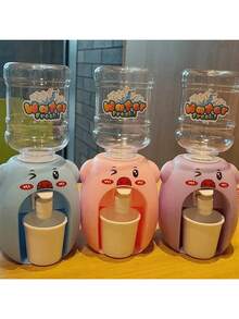 Kids Funny Water Dispenser, Mini Home Simulation Toy, Cute Duck Shaped, Press Button, Double-Layer Water Dispenser, Juice Dispenser - Multicolor - View 7