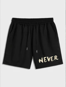 1pce1PCKnitted Men's Two-Piece T-Shirt And Shorts Set For Everyday Comfort And Style Never Give Up Print Set,L Vintage Shirts Graphic Tees Men Camisas Para Hombre Funny Shirts Printed & Shipped In USA Men Tops For Summe, Men Letter Graphic Drawstring Waist Shorts Sweat Los Angeles Workout Dad And Me Men's Casual Loose Drawstring Shorts For Outdoor Daily Wear Men Streetwear Shorts Black Shorts Men Streetwear Shorts Men Black La Shorts,Men Men's Fashionable Street Graphic Print Loose Fit Black ShortDrawstring Waist Solid Track Shorts Sweat Plain Black Basic, Men Drawstring Waist Slant Pocket Shorts-- Men's Athletic Shorts - 黑色短褲 - 查看 11