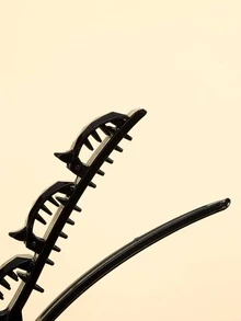 1Pc ​Multi-Tooth Anti-Slip Simple Headband, Commute Hairstyle Secure, Basic Hair Accessory - Multicolor - View 4