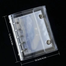 A7 Size Portable Transparent Binder, Transparent Sticker Book, Photo Storage Sleeves, Photo Album, Budget Planner, Diary, Notebook, Office Supplies, Perfect Gift For Wedding Season, Mother's Day - Decorative Card Holder - View 18