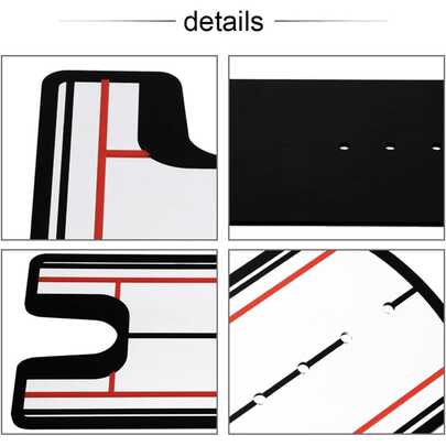 1个亚克力高尔夫挥杆训练镜，反光表面可精准矫正姿势，是提升高尔夫技能的理想选择，也是完美的高尔夫训练配件/礼品。