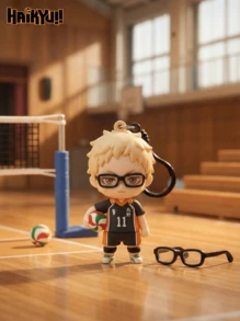 Crunchyroll Móc khóa túi bí ẩn Haikyuu được cấp phép chính thức (1 chiếc) - Mô hình 3D bằng xốp, hộp bí ẩn, móc khóa túi hình, móc kéo khóa, phụ kiện ba lô, đồ chơi sưu tầm, quà tặng - Hinata Kageyama, Tsukishima Yamaguchi, Nishinoya Sugawara, Tanaka Daichi, Kuroo Kenma - Nhiều màu - Xem 3