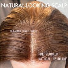 MUEN Wigs Highlight Human Frontal Hair Pre Plucked Pre Cut 5x5 Straight 8-34 Inch Straight Wigs Human Frontal Hair 200 Density Wear And Go Glueless Wigs Human Frontal Hair Bleached Knots Straight Wigs For Beginner Wigs 13*4 13*6 HD Lace Frontal Blended Hair Wig Tools - S4/27 - View 7