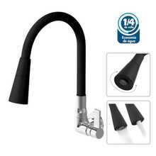 Black Gourmet Flexible Kitchen Faucet, Wall/Countertop Mount, Premium  Finish - Tường (ĐEN) - Xem 3