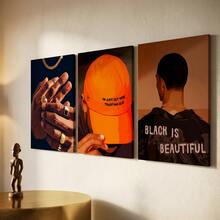 Bộ 3 tranh, Nghệ thuật đường phố đô thị - Tranh chủ đề văn hóa đại chúng, Khung tranh tùy chọn, Thích hợp trang trí phòng tắm, phòng chơi game và phòng khách, Lựa chọn quà tặng hiện đại táo bạo để phá vỡ sự nhàm chán trong trang trí. - Nhiều màu - Xem 10