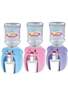 Kids Funny Water Dispenser, Mini Home Simulation Toy, Cute Duck Shaped, Press Button, Double-Layer Water Dispenser, Juice Dispenser - Multicolor - View 9