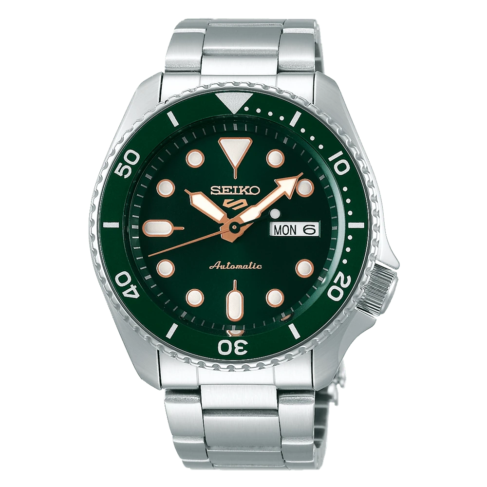 Seiko Men's Imitation Watch SRPD63K1, Silver, Sports Model - Green - View 1