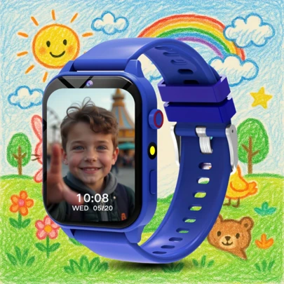 Children's Smart Watch With Multiple Sports Modes, Tracking Of Child's Exercise Data, Wireless Dialing/Calling, Message Reminder View, Customizable Wallpaper, Suitable For Boys/Girls, Compatible With Android And IOS Phones