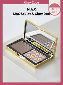 MAC Sculpt & Glow Duo | Omega Contour & Double Gleam Highlight | 2-In-1 Face Palette | Long-Wearing High Pigment - Two-color - View 1