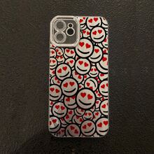 Funda de teléfono a la moda - Textura de satén plumoso Compatible con todos los modelos de teléfonos inteligentes Apple El regalo perfecto para ella, una opción ideal para San Valentín - Negro - Ver 1
