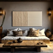 1 Tranh treo tường phong cách cổ điển, khổ lớn, màu be nâu, trừu tượng, mang phong cách Bohemian retro với thiết kế có họa tiết, có khung hoặc không khung, thích hợp trang trí trong nhà, làm quà tân gia, phòng ký túc xá, căn hộ, khách sạn, phòng khách, phòng ngủ, phòng tắm và văn phòng. - Nhiều màu - Xem 2