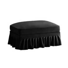 Windsor Chenille Stool - Black - 黑色 - 查看 2