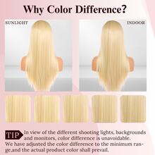 200% Density 13x4 Frontal Real HD Lace Wig Invisible HD Lace Front Wigs Pre Plucked Bleached Knots Straight Human Blended Hair Wigs With Baby Hair #613 Blonde - S613 - View 11