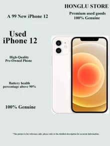 Apple 二手苹果 iPhone 12,高品质二手苹果 iPhone - 游戏就绪,双卡 4G,99% 新,原装屏幕和高性能电池(≥90%) - 多色 - 查看 16