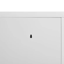 Meuble TV moderne, meuble TV, panneau TV, meuble TV court. Deux portes coulissantes, deux portes en maille, design unique. Dimensions: 190 x 35 x 45 cm (L x L x h) - Blanc - Voir 4