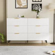 Elegant Sideboard With Modern Design, Chest Of Drawers With Plenty Of Storage Space [OLD SKU:WF325790791WAA] - White - View 2