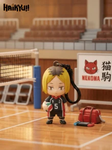 Crunchyroll Móc khóa túi bí ẩn Haikyuu được cấp phép chính thức (1 chiếc) - Mô hình 3D bằng xốp, hộp bí ẩn, móc khóa túi hình, móc kéo khóa, phụ kiện ba lô, đồ chơi sưu tầm, quà tặng - Hinata Kageyama, Tsukishima Yamaguchi, Nishinoya Sugawara, Tanaka Daichi, Kuroo Kenma - Nhiều màu - Xem 5