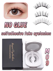 Magnetic Eyelash Kit - Reusable Magnetic Eyelashes With Clip, No Glue Needed, Easy To Apply &, Natural Look, Portable With Storage Box &, Makeup Mirror, Eyelash Extensions, Beauty Accessory, Beauty Enthusiasts , Strong Magnet, Reusable & Long-Lasting, Easy Application For Dates And Parties - View 6