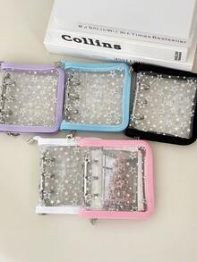 A8激光星形拉链活页夹收藏本替换内芯整理器DIY日记本透明韩流偶像相册可爱文具 - A - 查看 2