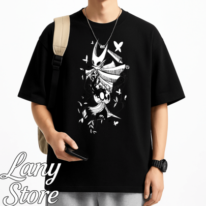 Camiseta Hollow Knight Indie Classico Jogo Eletroinico Videogame Fantasia Ação Geek Unissex Masculino Feminino 100% Algodão Top Premium Streetwear Lançamento Envio Imediato Varias Cores!! Plus Size