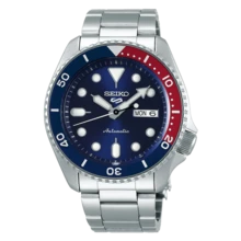Seiko Bộ 5 đồng hồ cơ tự động kiểu dáng thể thao dành cho nam, mặt số màu xanh dương, Mã sản phẩm: SRPD53K1 - Màu xanh lam - Xem 1