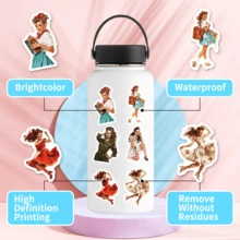 50 miếng dán hình cô gái Pin-Up cổ điển, decal thẩm mỹ retro dành cho người lớn, lý tưởng để cá nhân hóa máy tính xách tay, bình nước, ván trượt, sổ tay và đồ thủ công DIY, trang trí hoài cổ cho phòng ngủ, ký túc xá và không gian văn phòng, miếng dán tự dính độc đáo để tùy chỉnh túi xách, ốp điện thoại và album ảnh, bộ sưu tập thú vị dành cho những người đam mê nghệ thuật Pin-Up và những người yêu thích phong cách retro. - Nhiều màu - Xem 6