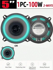 YAIUZGOO 1个6/5/4英寸两分频全频汽车音响扬声器，超薄低音炮升级扬声器 - A - 查看 12