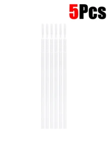 500/400/200/100pcs White, Black, Pink And Purple Soft Micro Brushes, Disposable Micro Brush Heads For Eyelash Extension, Eyelash Glue Cleaning, Eyelash Brush, Eyebrow Brush, Eyeshadow Brush, Spiral Brush, Mascara Brush - Multicolor - View 7