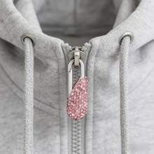 Bling Bling Universal Rhinestone Zipper Pull Replacement Fix Upgrade Your Hoodie, Jacket, Backpack Zipper Shiny Crystal Zipper Head For All Zippers,Sewing Supplies,Travel Essential - Diamond - View 1