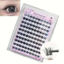 100 Clusters Self-Adhesive Eyelashes - C-Curl Slender Dog Style, 10-12mm Mixed Lengths, 0.07mm Ultra-Thin Natural Lashes For Anime/Doll/Cat-Eye Looks, Beginner-Friendly False Lashes To Enlarge Eyes, Eye Lash Extensions Supplies, Beginnerfriendly Makeup, Wispy Lash Effect, Lightweight Lash Clusters, Lash Enhancement, Beauty Lovers - C - 查看 4