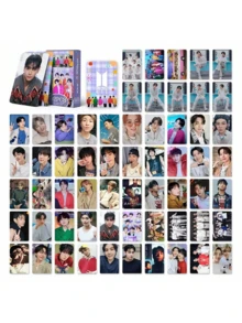 45pcs/55pcs/92pcs/124pcs/127pcs JIMIN JIN J-HOPE JK RM V Photocard Collection - Fan-Made Photo Album Set, K-Pop Birthday Gift Trading Cards With Display Box, Bookmark Set, Collectible Cards, Valentine's Day Gift, Small Gift, Fandom Merch, Collectible Cards, New Collection Cards, Card Collection Display, Pop Music Peripherals - Multicolor - View 25
