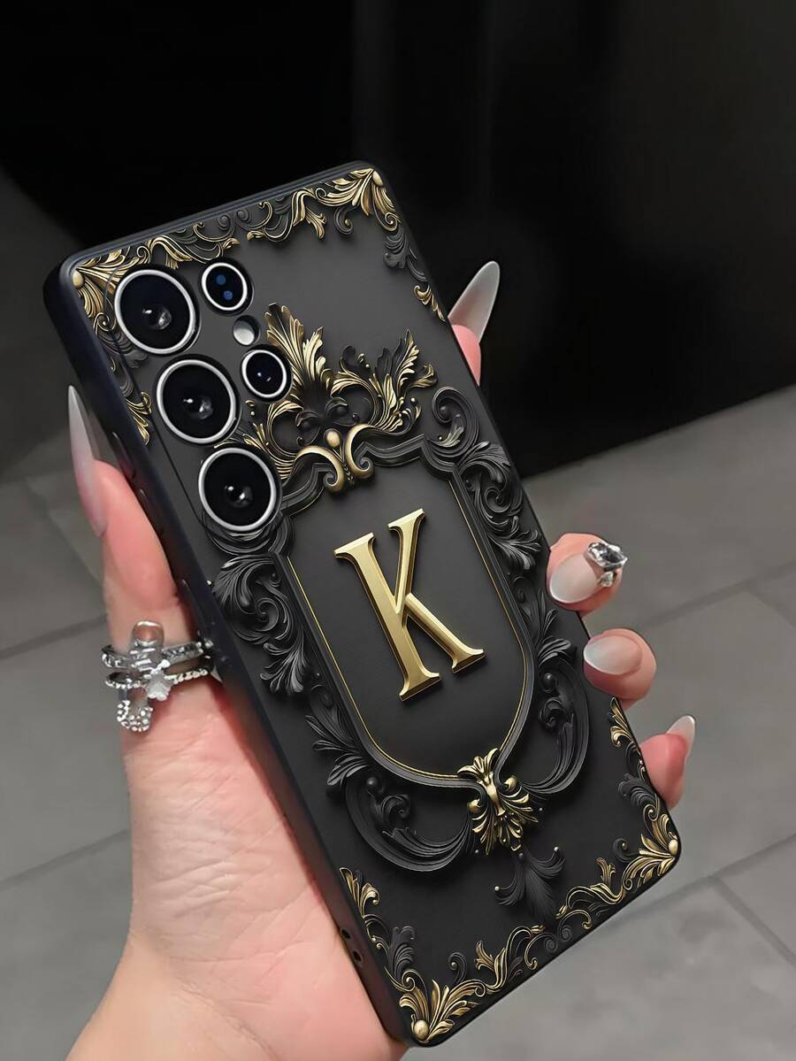 1 ốp lưng điện thoại họa tiết chữ Z vàng sáng tạo, vỏ bảo vệ mềm TPU màu đen, tương thích với và Honor, Galaxy A04e/A05s/A13/A14/A15/A34/A35/A50/A52/A53/A54/S21/S22/S23/S24/S25/S25Ultra/S25 FE/S26/S26PLUS/S26ULTRA/S26 EDGE, 6A/7A/8A, 12T/13T/14T, phiên bản quốc tế, không phải phiên bản nội địa. - màu đen - Xem 1